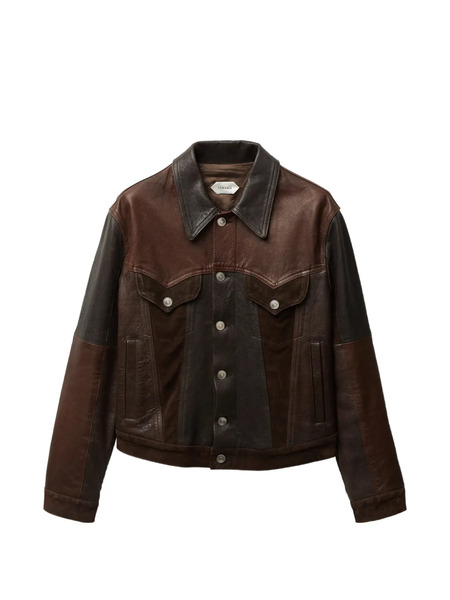  Versace Colour-block Jacket - Brown 