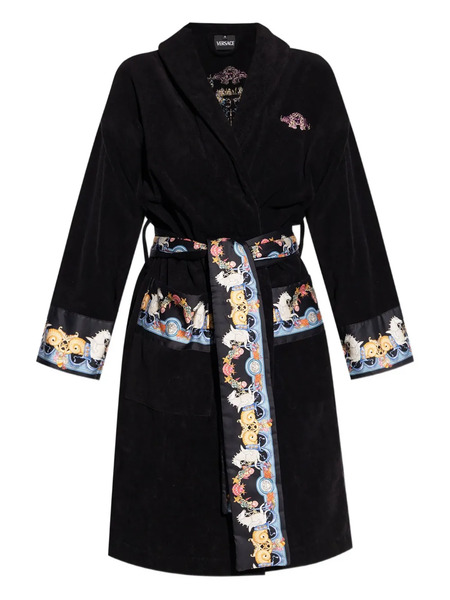  Versace Coral Theatre Robe - Black 