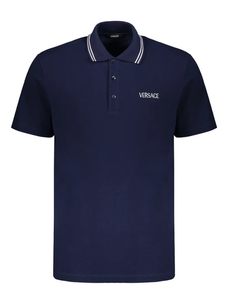  Versace Cotton Polo Shirt - Blue 