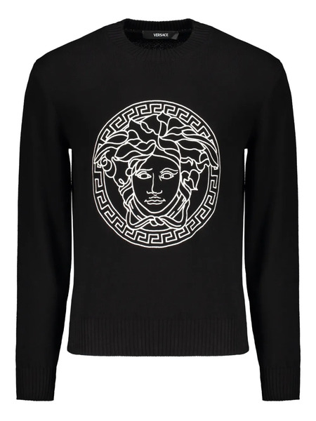  Versace Cotton Sweatshirt - Black 