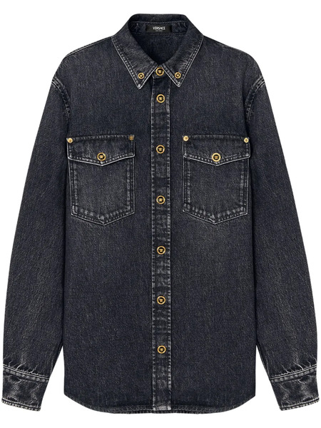  Versace Denim Overshirt - Black 