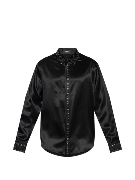  Versace Embellished Shirt - Black 
