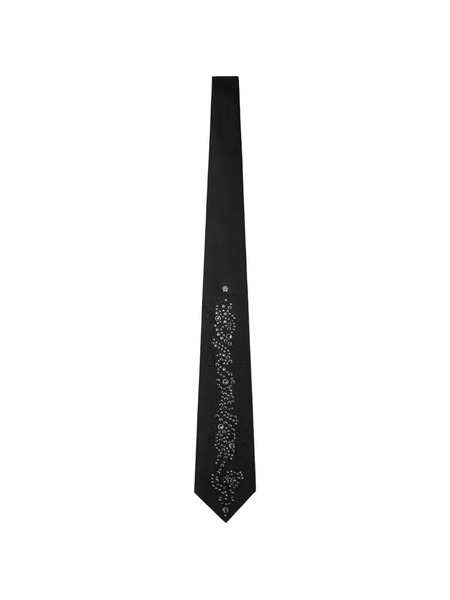  Versace Embellishment Tie - Black 