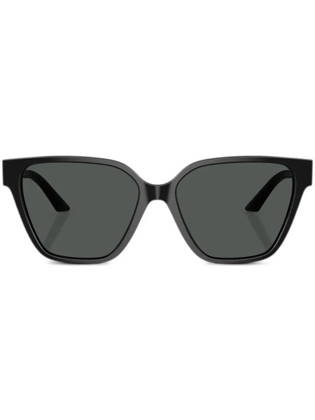  Versace Eyewear Greca Strass Butterfly-frame Sunglasses - Black 