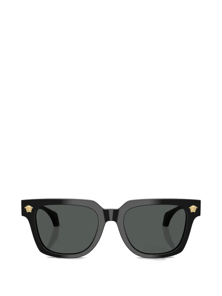  Versace Eyewear Logo Square-frame Sunglasses - Black 