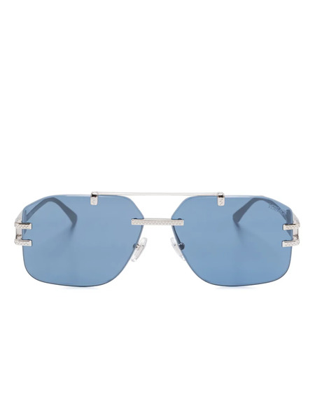  Versace Eyewear Pilot-frame Sunglasses - Silver 