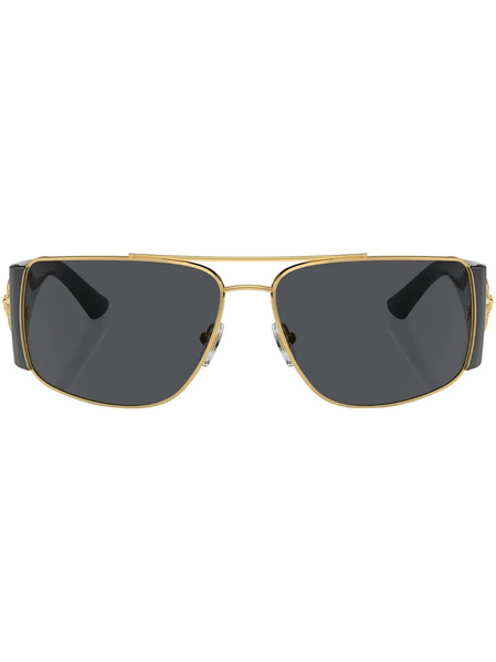  Versace Eyewear Rectangle-frame Sunglasses - Black 