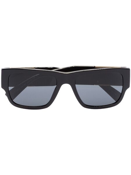  Versace Eyewear Rectangle-frame Sunglasses - Black 