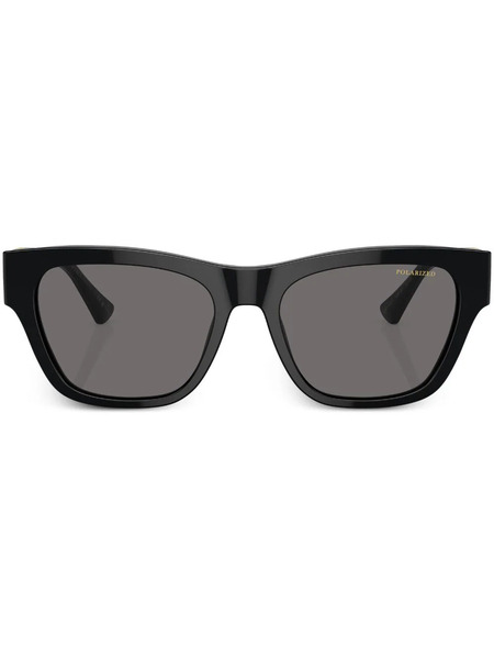  Versace Eyewear Rectangle-frame Sunglasses - Black 