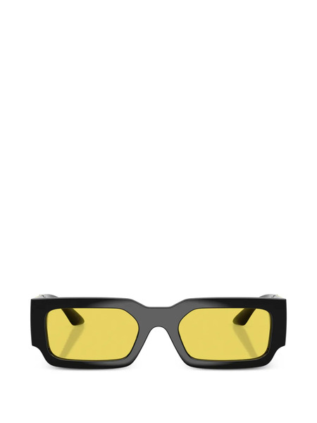  Versace Eyewear Rectangle-frame Sunglasses - Black 