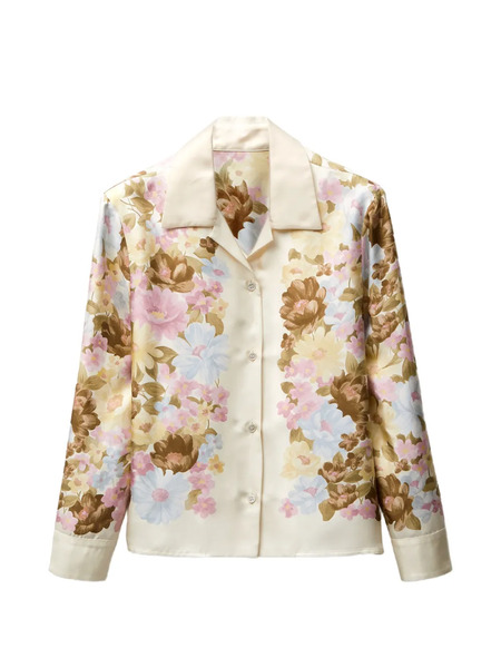  Versace Floral Shirt - Neutrals 