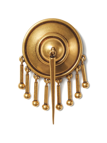 Versace Fringed Brooch - Gold 