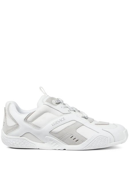  Versace Galaxia Leather Sneakers - White 