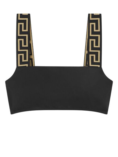  Versace Greca Border Bikini Top - Black 