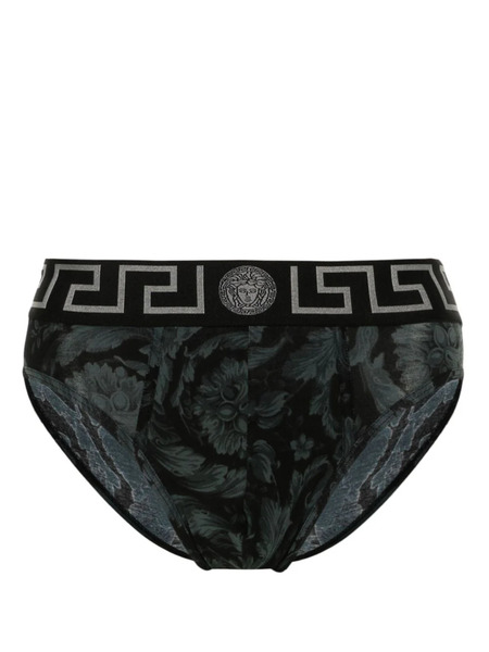  Versace Greca Border Briefs - Black 