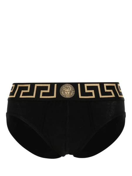  Versace Greca Border Briefs - Black 