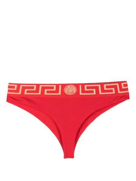  Versace Greca Border Briefs - Red 