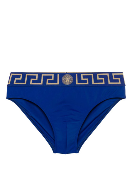  Versace Greca Border Swim Briefs - Blue 