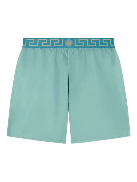  Versace Greca Border Swim Shorts - Green 