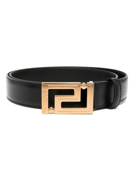  Versace Greca Goddess Leather Belt - Black 