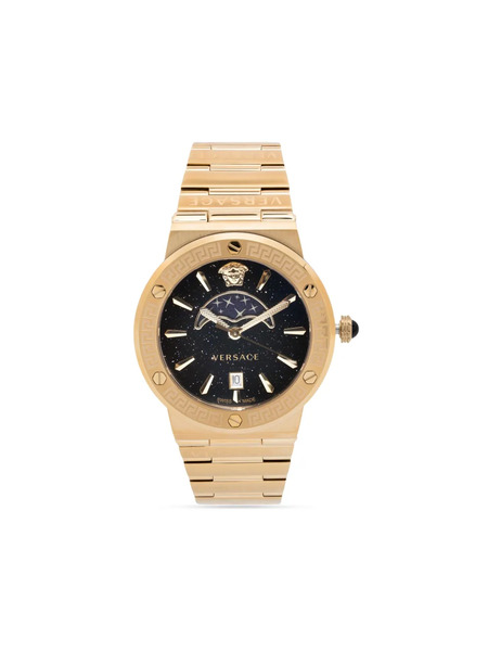  Versace Greca Logo Moonphase 38mm - Black 