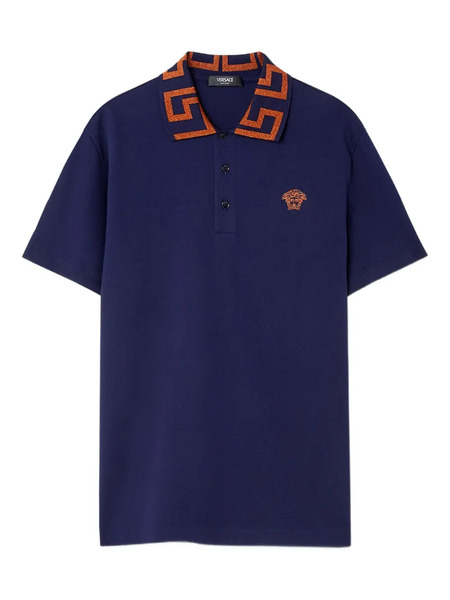  Versace Greca Polo Shirt - Blue 