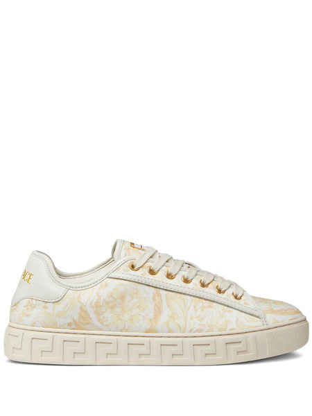  Versace Greca Printed Sneakers - Neutrals 