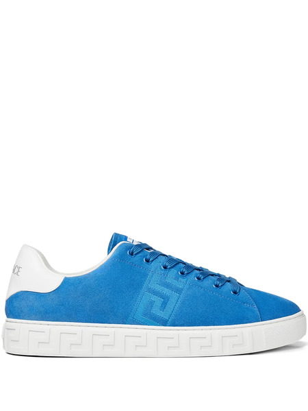  Versace Greca Suede Sneakers - Blue 