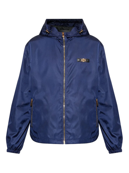  Versace Hooded Zip-up Bomber Jacket - Blue 