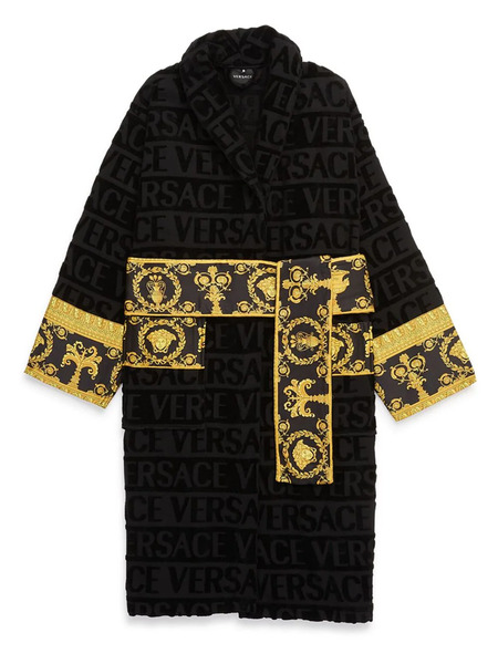  Versace I Love Baroque Bathrobe - Black 