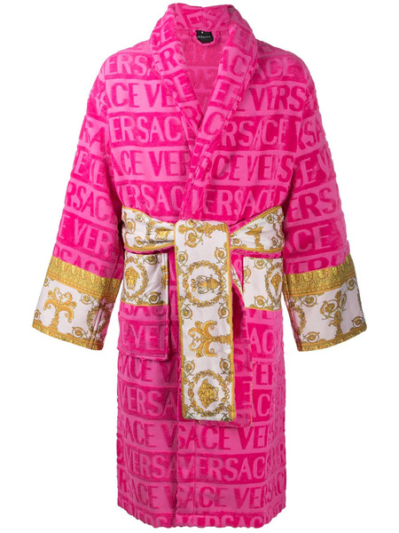  Versace I Love Baroque Bathrobe - Pink 