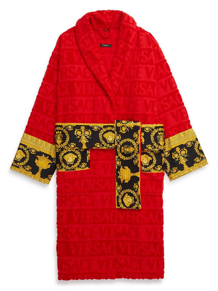  Versace I Love Baroque Bathrobe - Red 