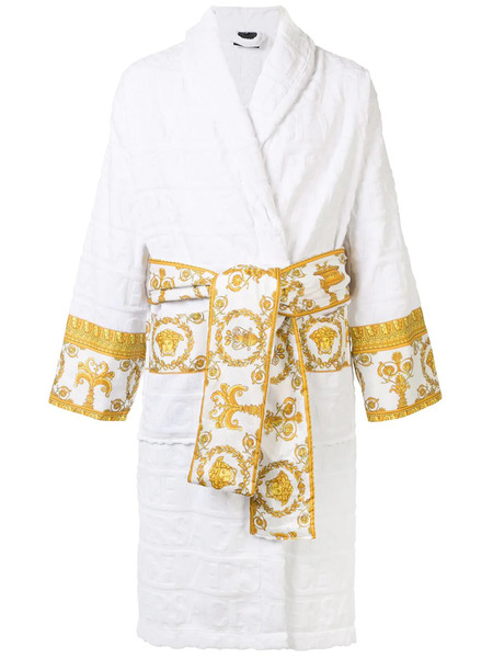  Versace I Love Baroque Bathrobe - White 