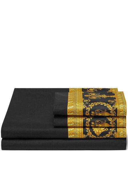  Versace I Love Baroque Full/queen Bedding Set - Black 