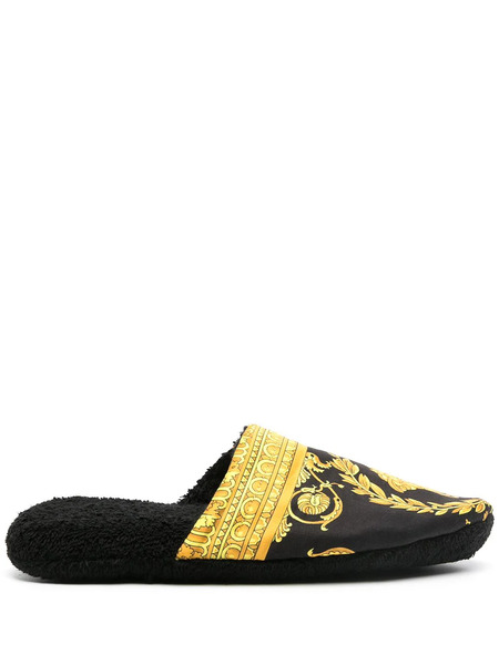  Versace I Love Baroque Slippers - Black 