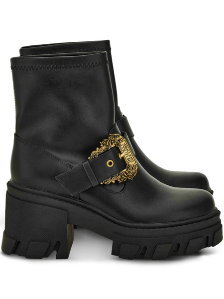  Versace Jeans Couture Buckle-embellished Boots - Black 