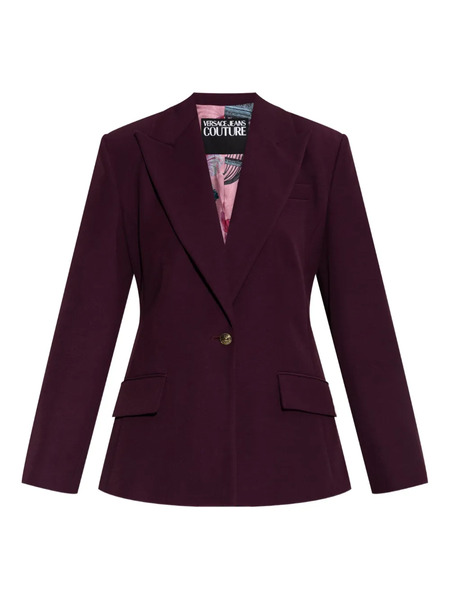  Versace Jeans Couture Button Blazer - Purple 