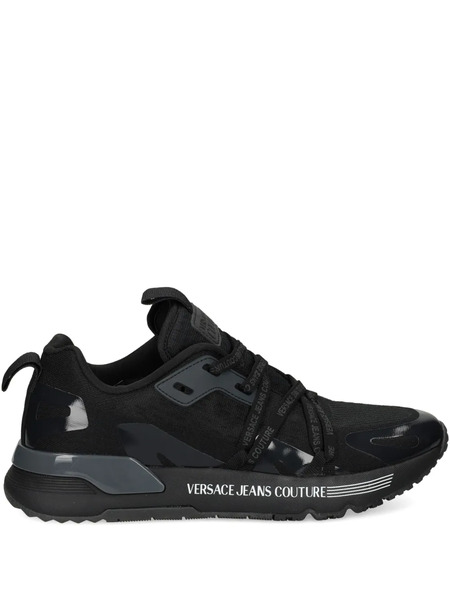  Versace Jeans Couture Logo Dynamic Sneakers - Black 