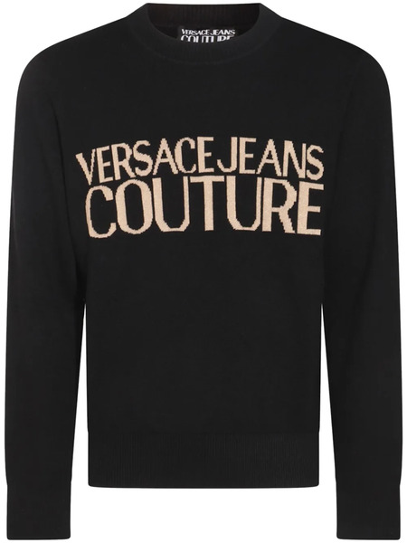  Versace Jeans Couture Logo-jacquard Jumper - Black 