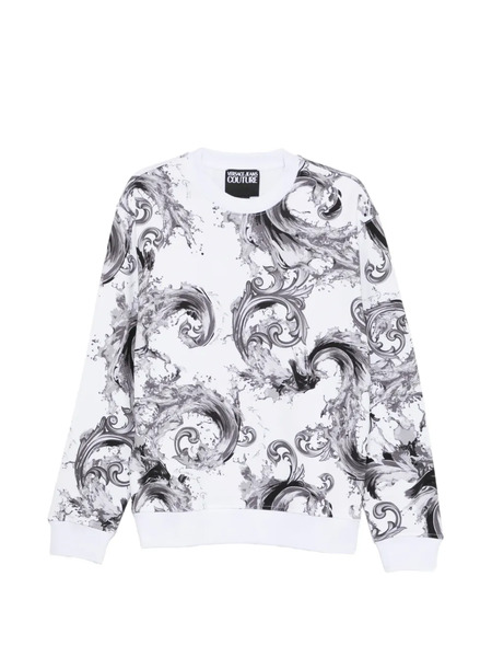  Versace Jeans Couture Patterned Sweatshirt - White 