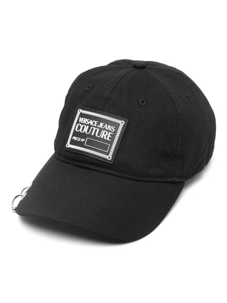  Versace Jeans Couture Piece Number Piercing Cap - Black 