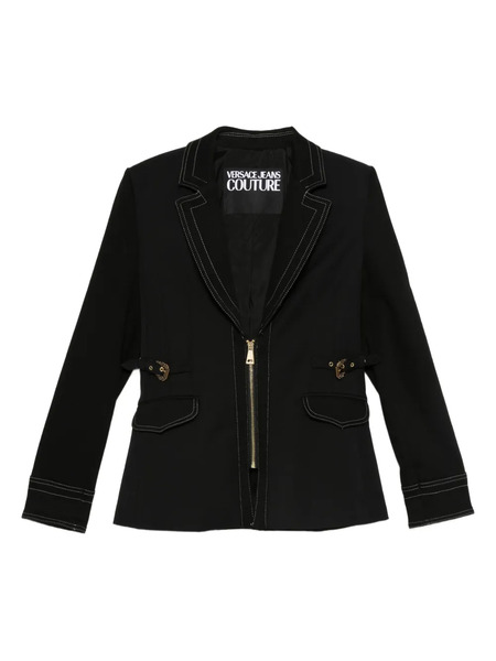  Versace Jeans Couture Zip-up Fitted Jacket - Black 