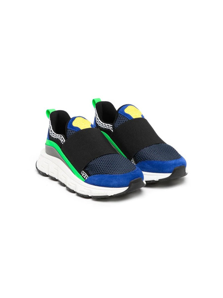  Versace Kids Colour-block Slip-on Sneakers - Blue 