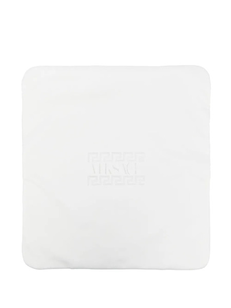  Versace Kids Embroidered Greca Padded Blanket - White 