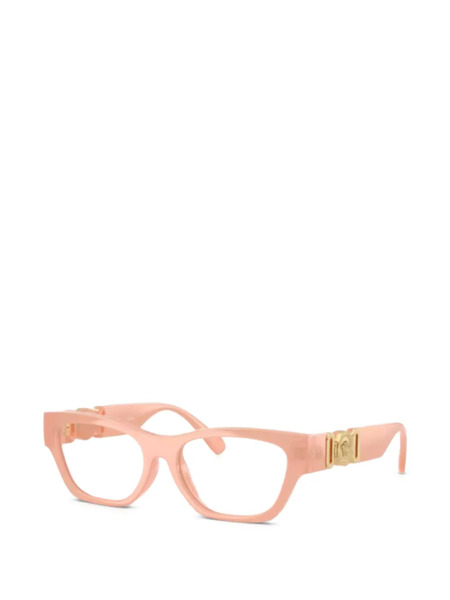  Versace Kids Geometric Logo Glasses - Pink 