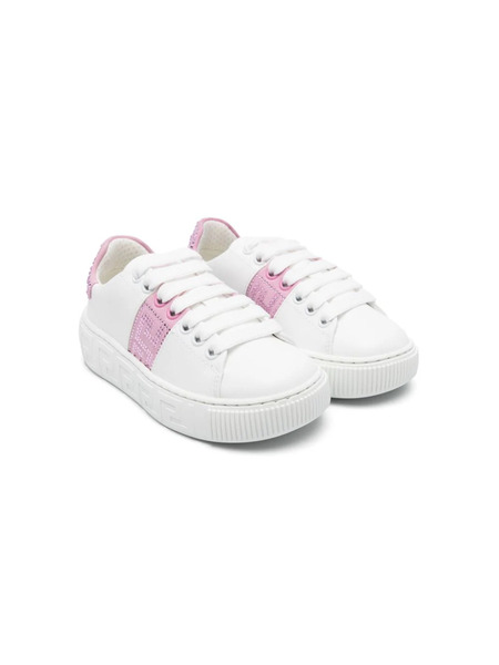  Versace Kids La Greca Sneakers - White 
