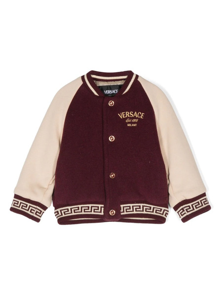  Versace Kids Logo-embroidered Bomber Jacket 