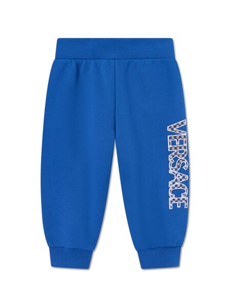  Versace Kids Logo-embroidered Track Pants - Blue 