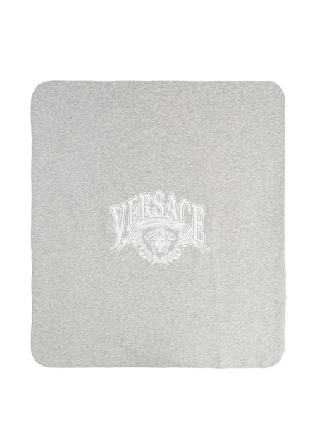  Versace Kids Logo-graphic Blanket - Grey 