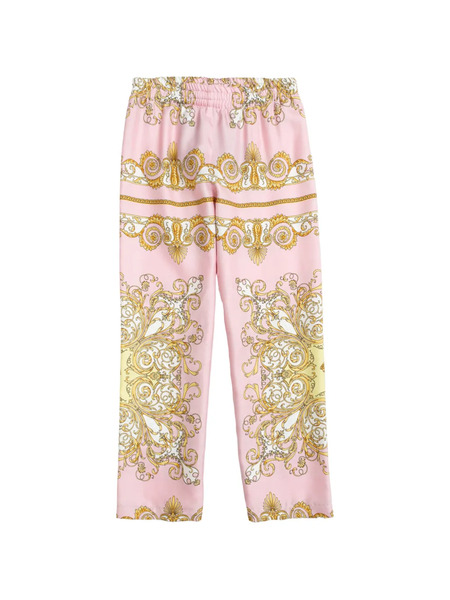  Versace Kids Printed Trousers - Pink 
